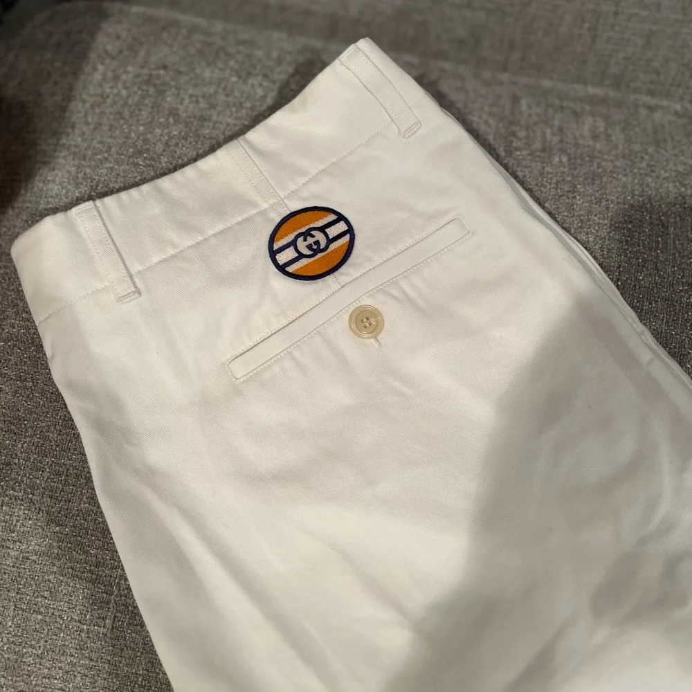 Gucci Men's shorts authentic gucci men's drill shorts dress short with logo